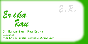 erika rau business card